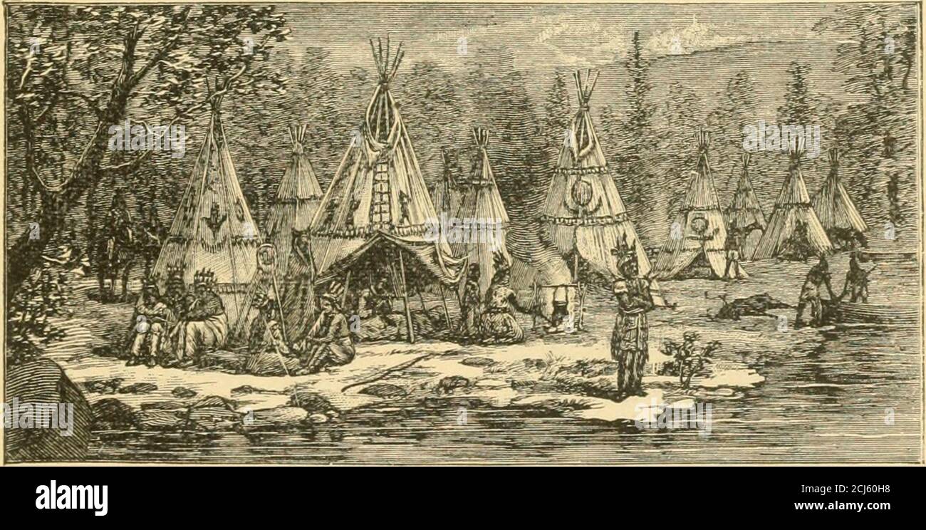 . Die Geschichte der jungen Leute von Virginia und Virginians . ents, und manchmal geschnitzt sie auf ihre Grabsteine.der Geist des Tieres wurde gedacht, um über und schützen sie. Ihr Aussehen und ihre Kleidung. - während die indischen Familien in mancher Hinsicht voneinander unterschieden, waren sie so muchalike, dass man annimmt, dass sie aus dem Samestock entstanden sind. Sie waren von einer rötlichen Kupferfarbe, hoch, gerade und gut gebildet, mit geraden, groben, schwarzen Haaren, einige- VON Virginia und Virginians 29 was wie eine Pferde Mähne, hohe Wangenknochen, prominente Nasen, und kleine, tiefgestellte, schwarze Augen. Die Frauen trugen die Stockfoto . Die Geschichte der jungen Leute von Virginia und Virginians . ents, und manchmal geschnitzt sie auf ihre Grabsteine.der Geist des Tieres wurde gedacht, um über und schützen sie. Ihr Aussehen und ihre Kleidung. - während die indischen Familien in mancher Hinsicht voneinander unterschieden, waren sie so muchalike, dass man annimmt, dass sie aus dem Samestock entstanden sind. Sie waren von einer rötlichen Kupferfarbe, hoch, gerade und gut gebildet, mit geraden, groben, schwarzen Haaren, einige- VON Virginia und Virginians 29 was wie eine Pferde Mähne, hohe Wangenknochen, prominente Nasen, und kleine, tiefgestellte, schwarze Augen. Die Frauen trugen die Stockfoto