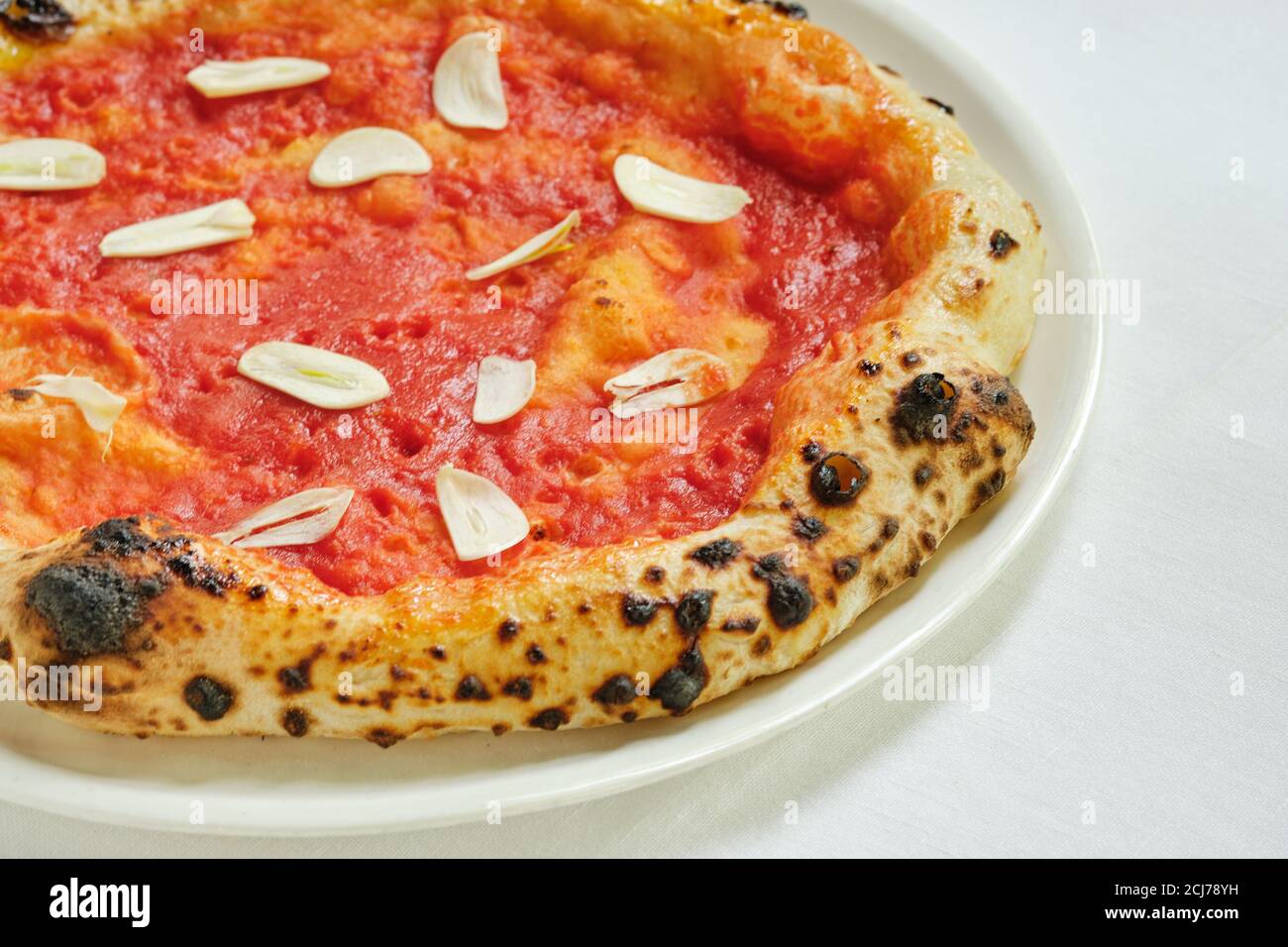 Napoli Pizza Marinara Stockfoto
