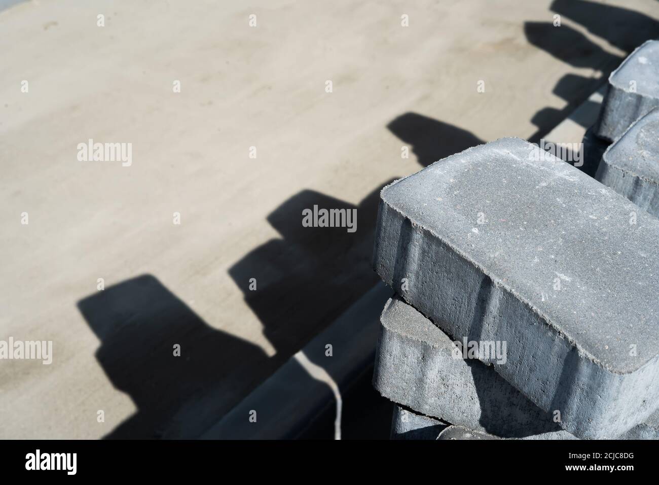 Hintergrund der Pflasterplatten Nahaufnahme, Platz für die Inschrift. Stockfoto