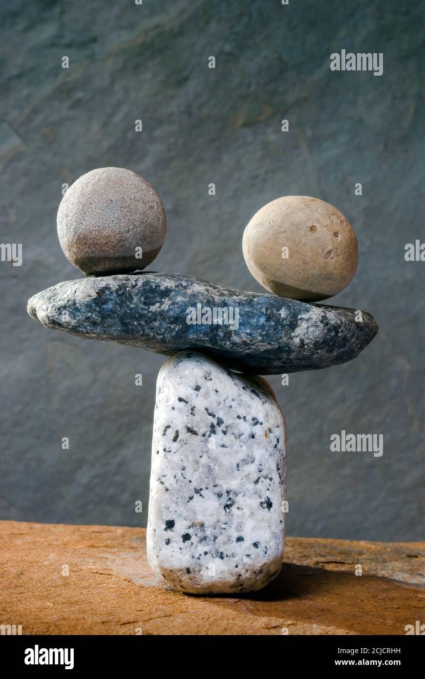 Ausgewogene Steinen Stockfoto