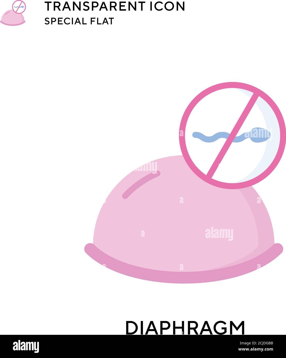 Symbol für den Membranvektor. Flache Illustration. Vektor EPS 10. Stock Vektor