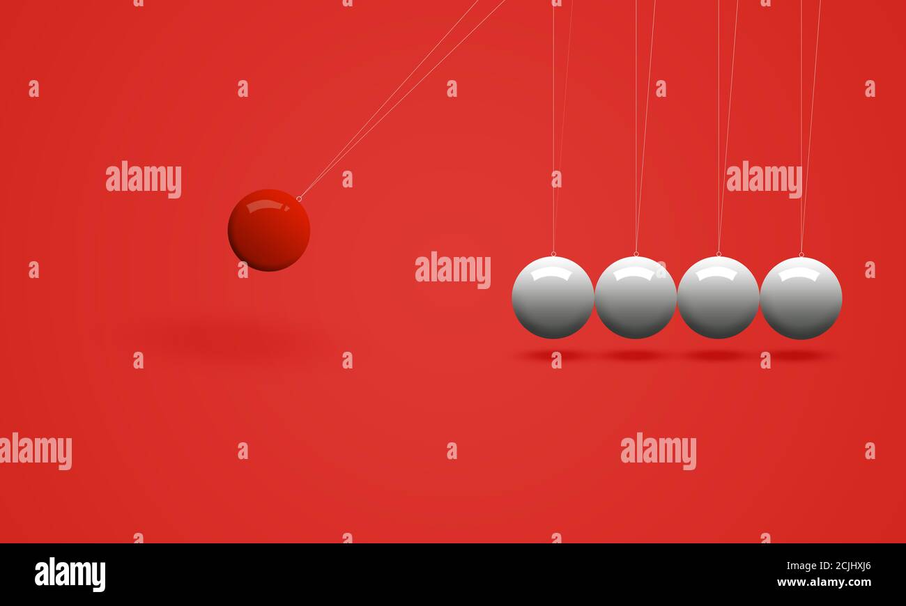 Newtons Wiege Stockfoto