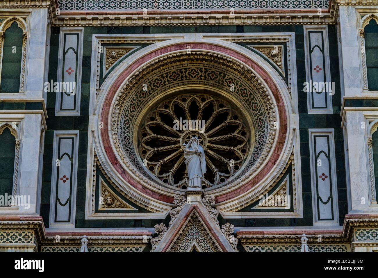 Außenansicht der Kathedrale von Florenz Stockfoto