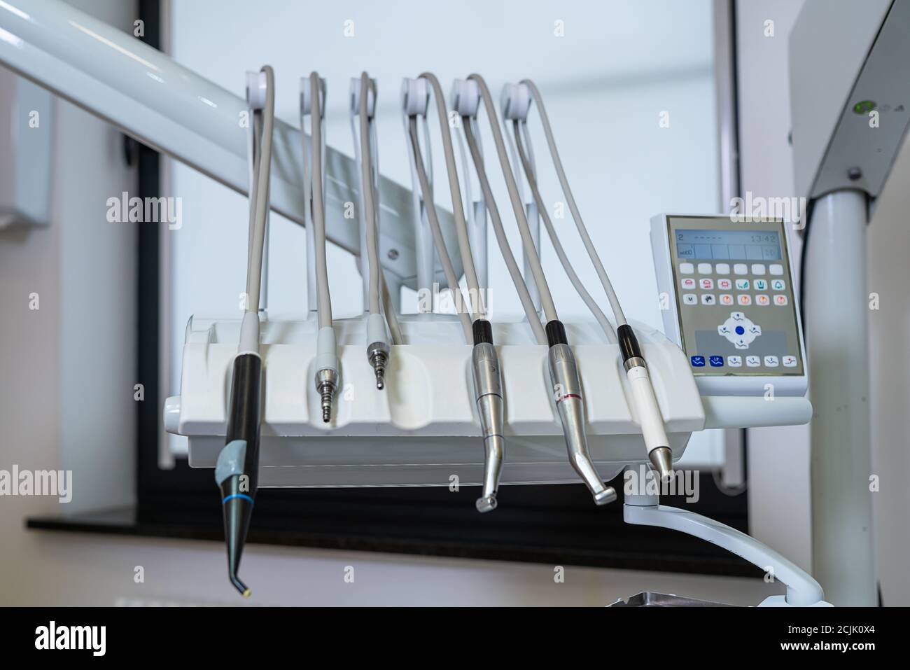Medizinisches Büro der Zahnmedizin, Werkzeuge Zahnarzt Stockfoto