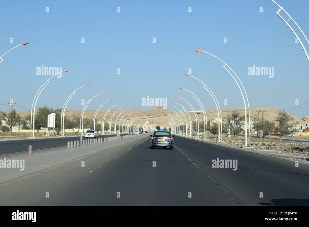 Erstaunliche Oman Autobahn Reise. Maskat, Oman : 16-09-2020 Stockfoto