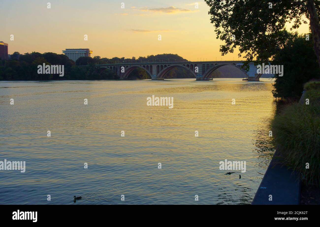 Potomac River, Washington DC, Arlington VA USA Stockfoto