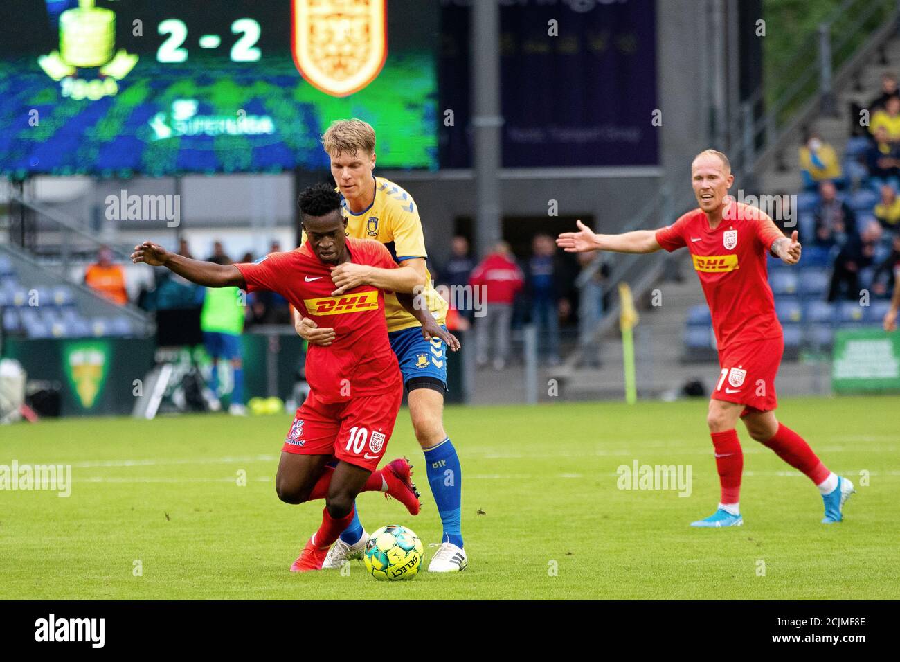 Broendby, Dänemark. September 2020. Kamal Deen Sulemana (10) des FC Nordsjaelland beim 3F Superliga-Spiel zwischen Broendby IF und FC Nordsjaelland im Broendby Stadion in Broendby. (Bildnachweis: Gonzales Photo - Dejan Obretkovic). Stockfoto