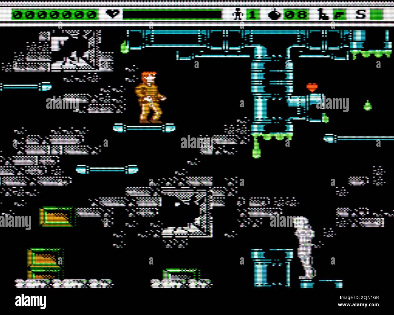 Der Terminator - Nintendo Entertainment System - NES Videogame - Nur für redaktionelle Zwecke Stockfoto