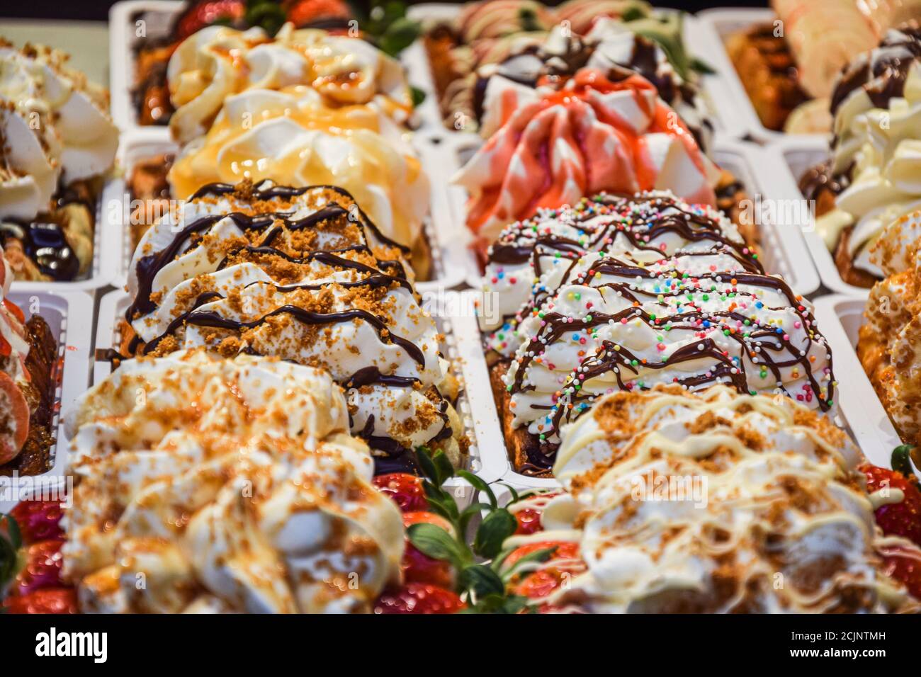 Belgische Waffeln Stockfoto