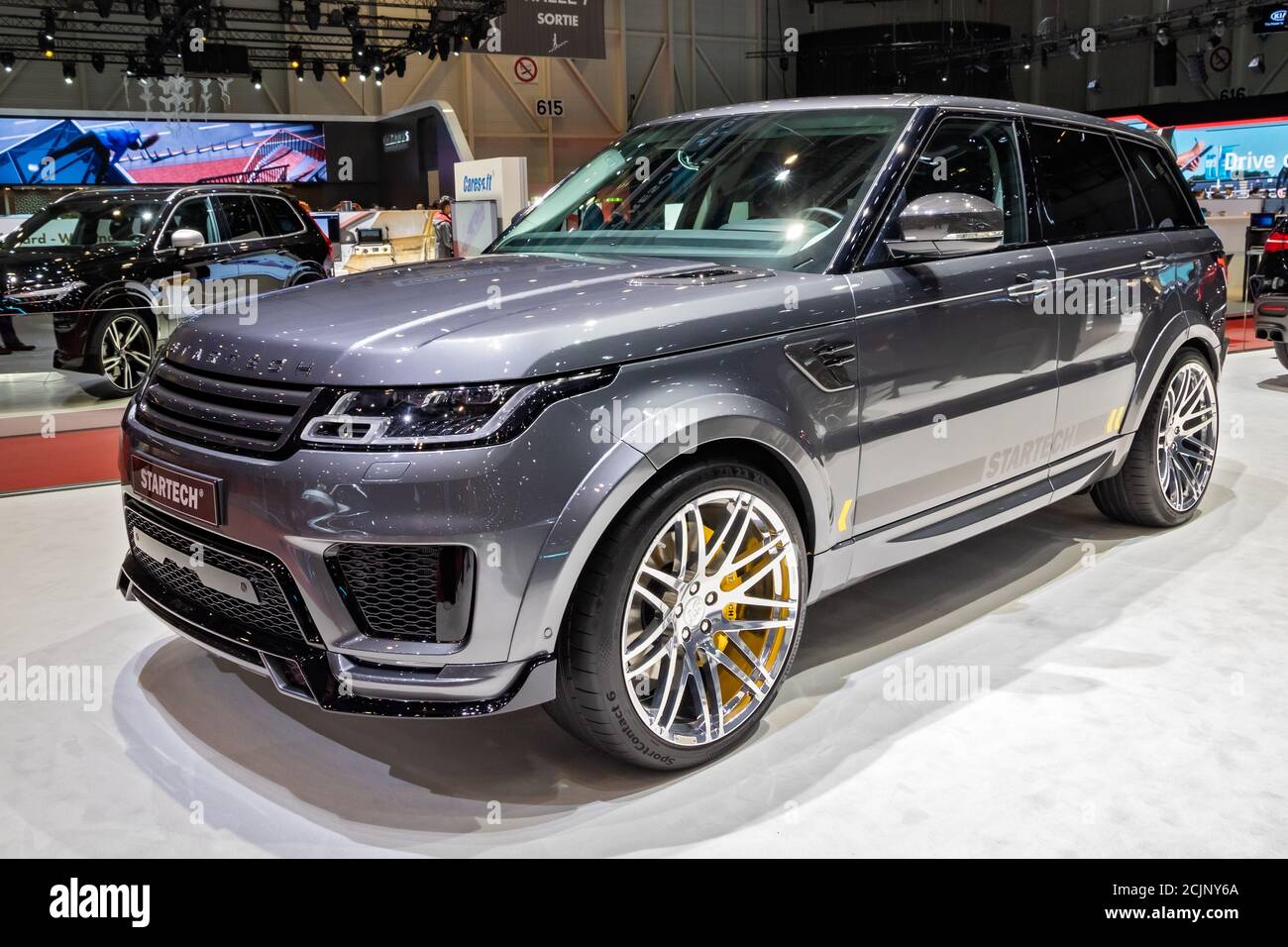 STARTECH Land Rover Range Rover Sport SVR Luxus-SUV auf dem 89.  Internationalen Automobilsalon in Genf. Genf, Schweiz - 5. März 2019  Stockfotografie - Alamy