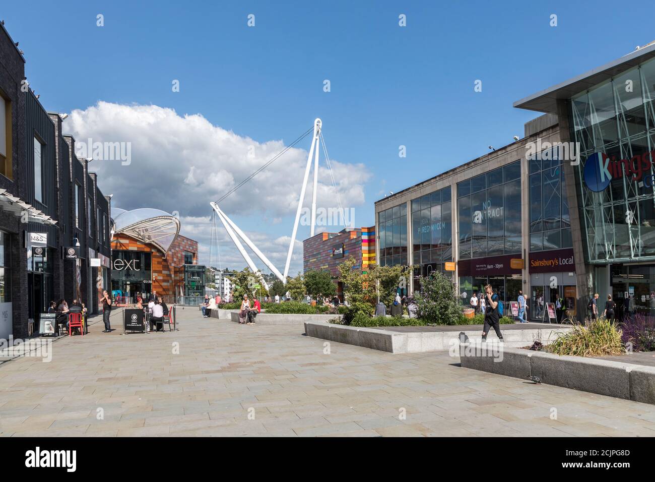 Einkaufszentrum, Newport, Wales, Großbritannien Stockfoto