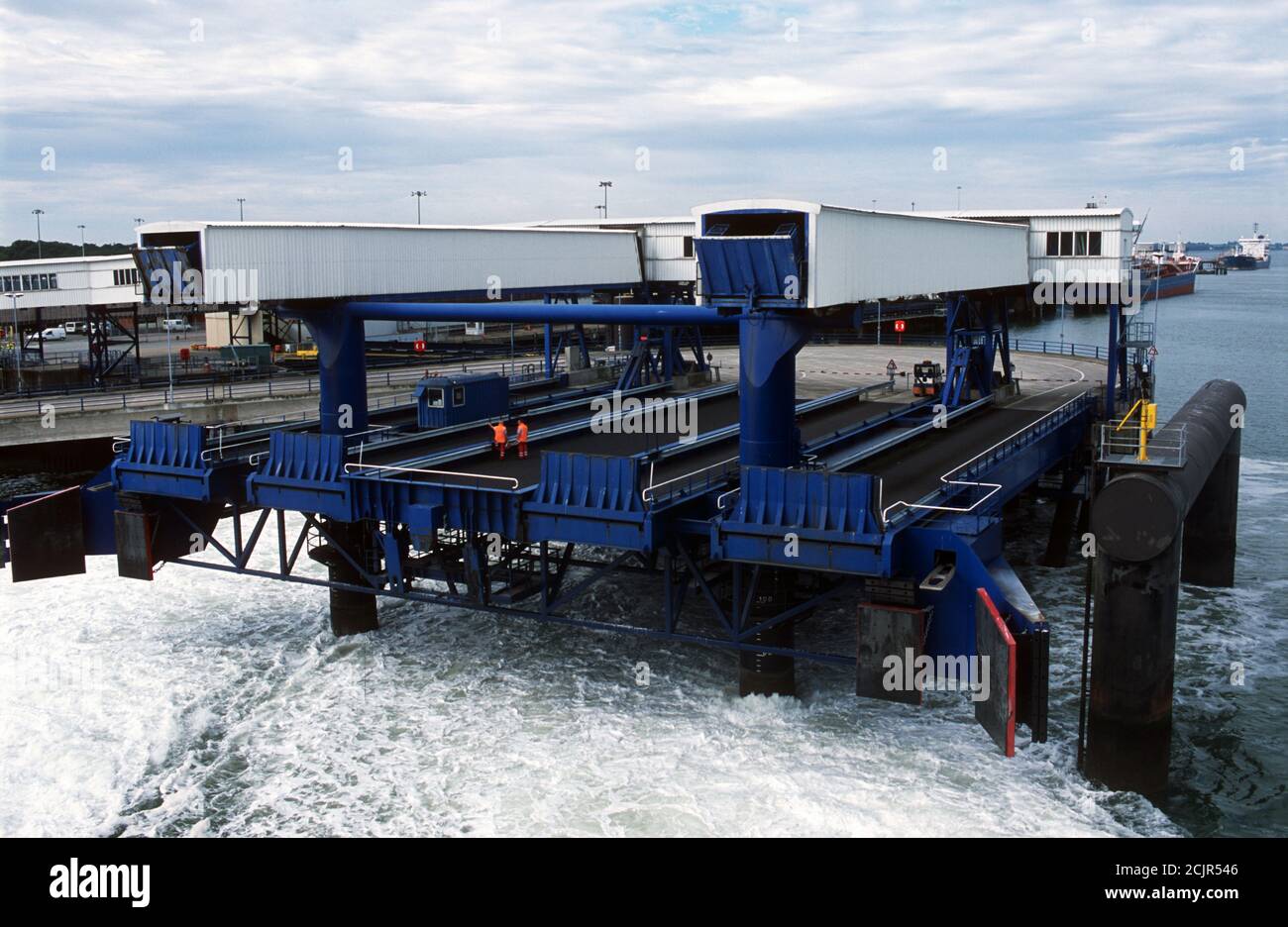 Autofähre Terminal Harwich International Port Essex UK Stockfoto