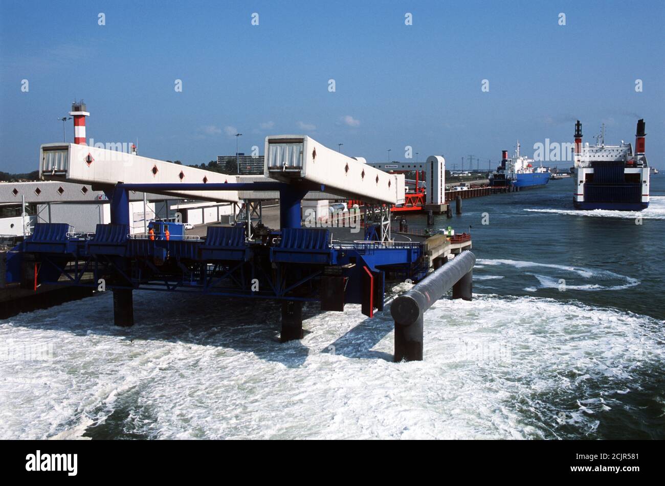 Stena Line Fährterminal Hook of Holland Niederlande Stockfoto