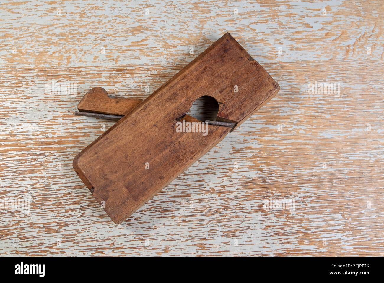 Traditionelle Holzschnitzerei Ebene Stockfoto