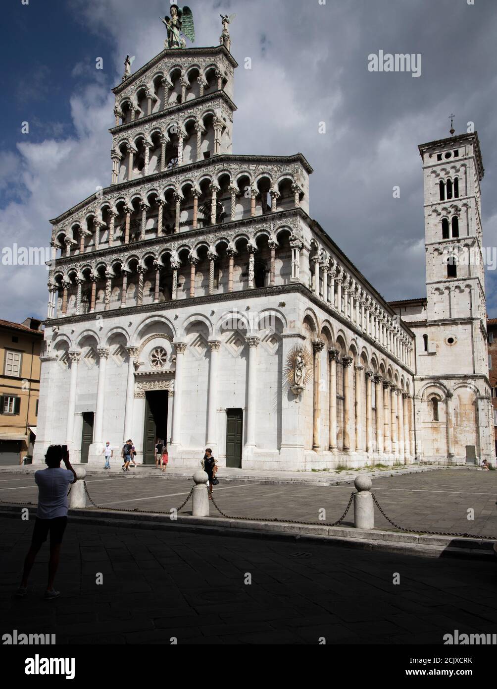 Kirche San Michele in Lucca, Toskana, Italien, Europa. Stockfoto