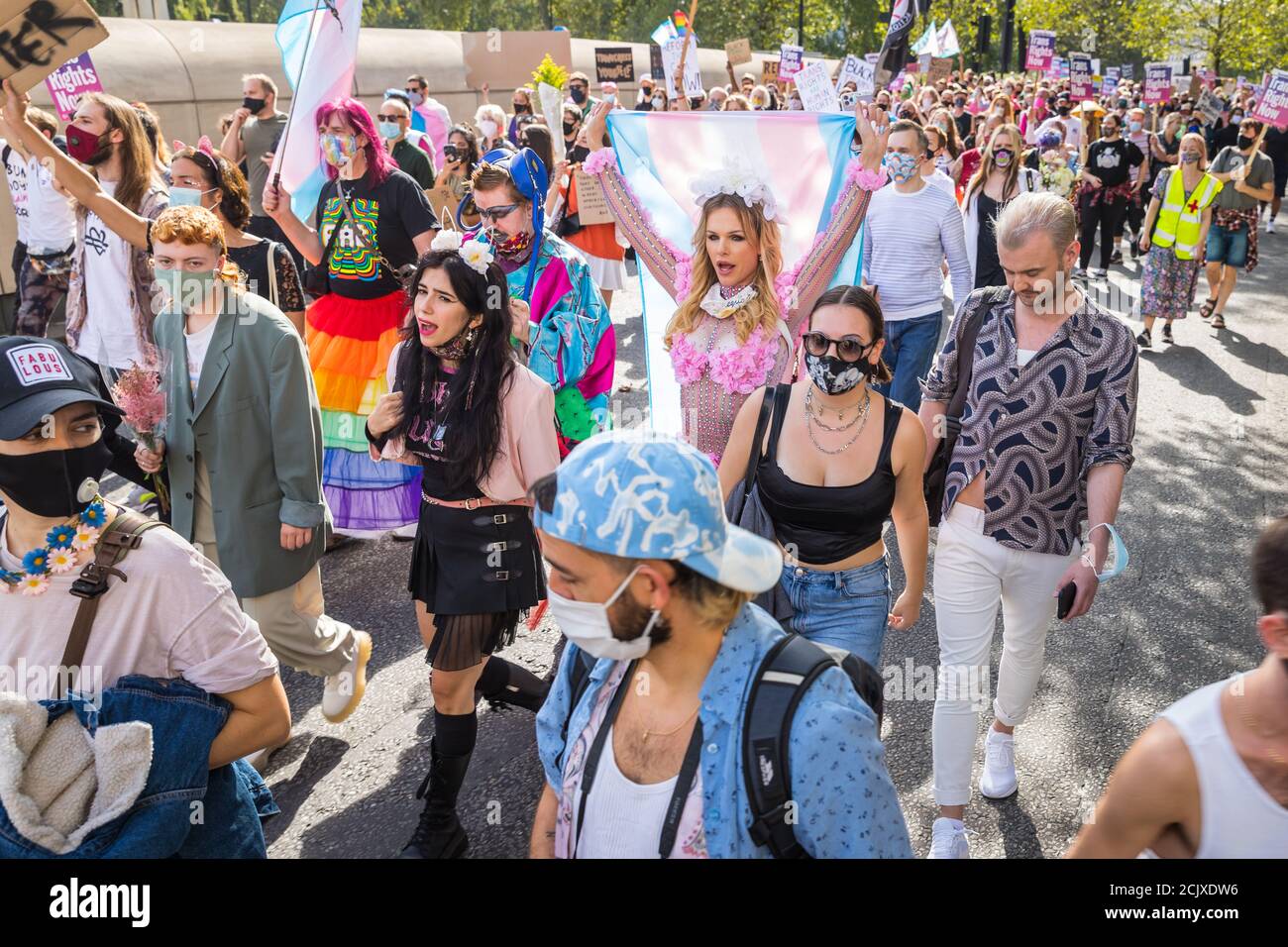 Zweite London Trans+ Pride Stockfoto