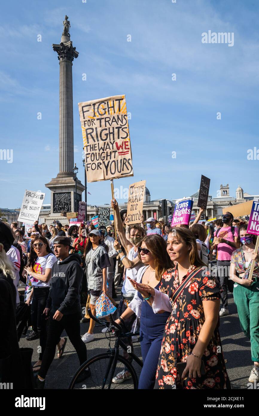 Zweite London Trans+ Pride Stockfoto