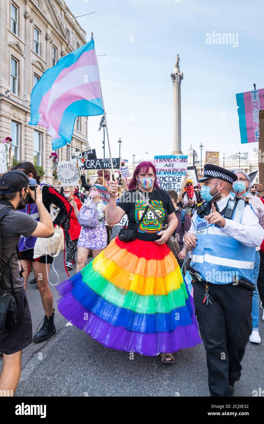 Zweite London Trans+ Pride Stockfoto