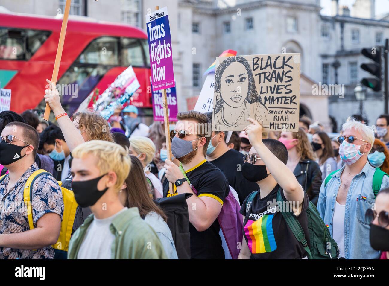 Zweite London Trans+ Pride Stockfoto
