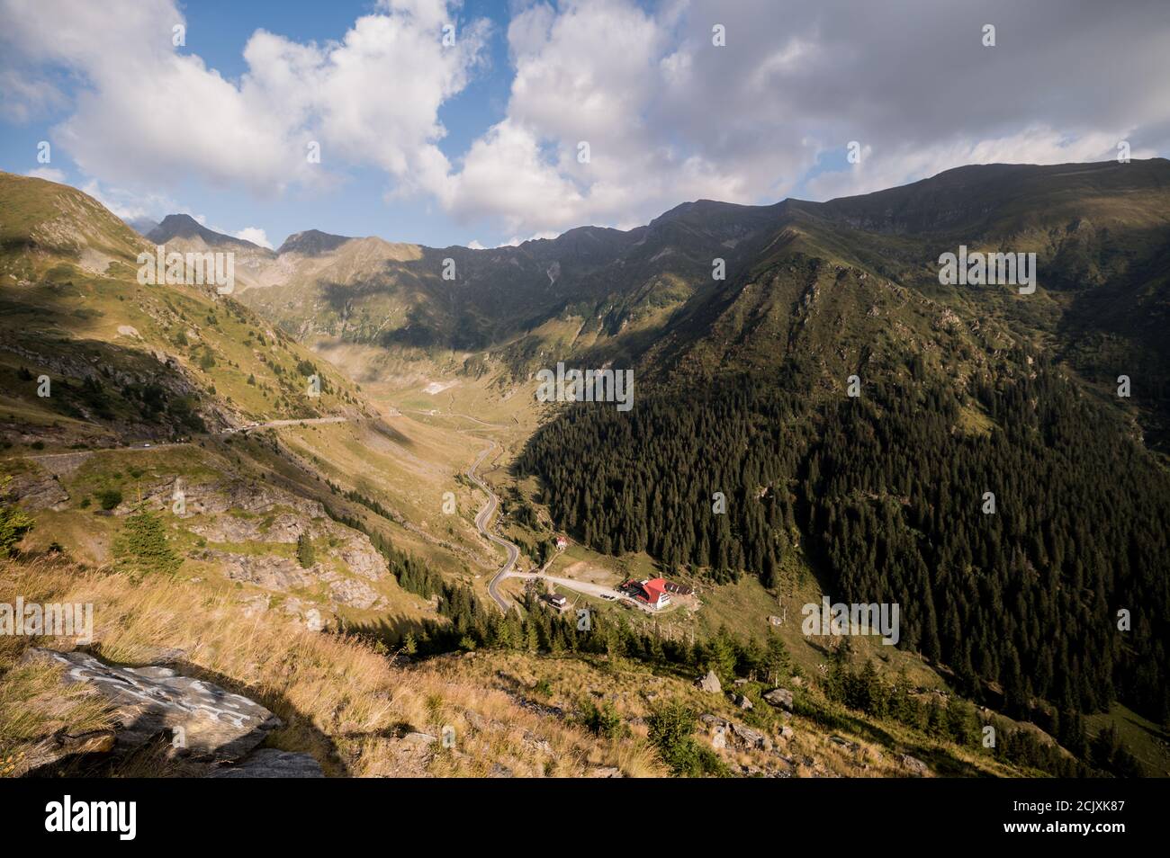 Bergblick auf Karpaten, Fagaras, Rumänien, Europa Stockfoto