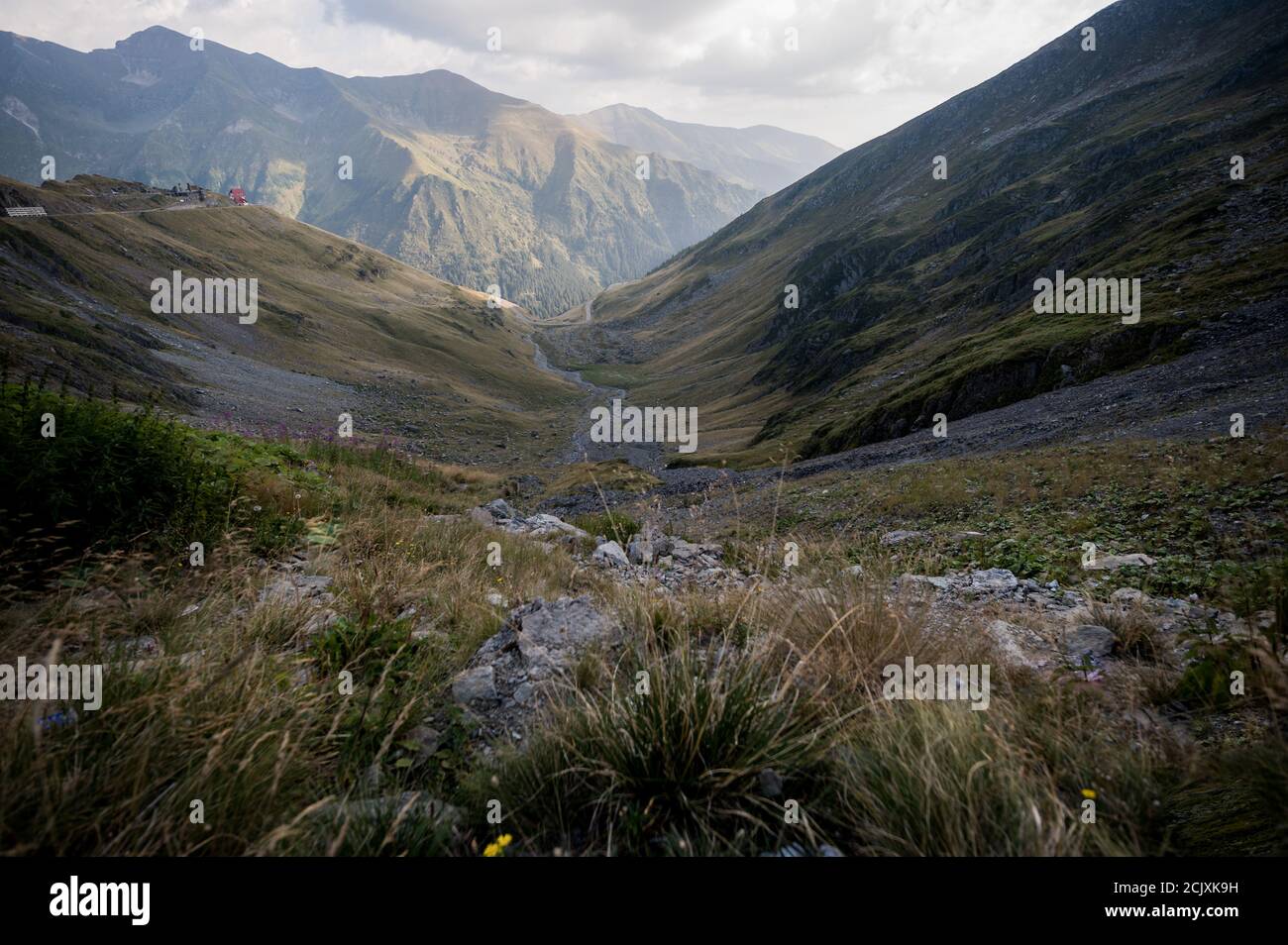 Bergblick auf Karpaten, Fagaras, Rumänien, Europa Stockfoto