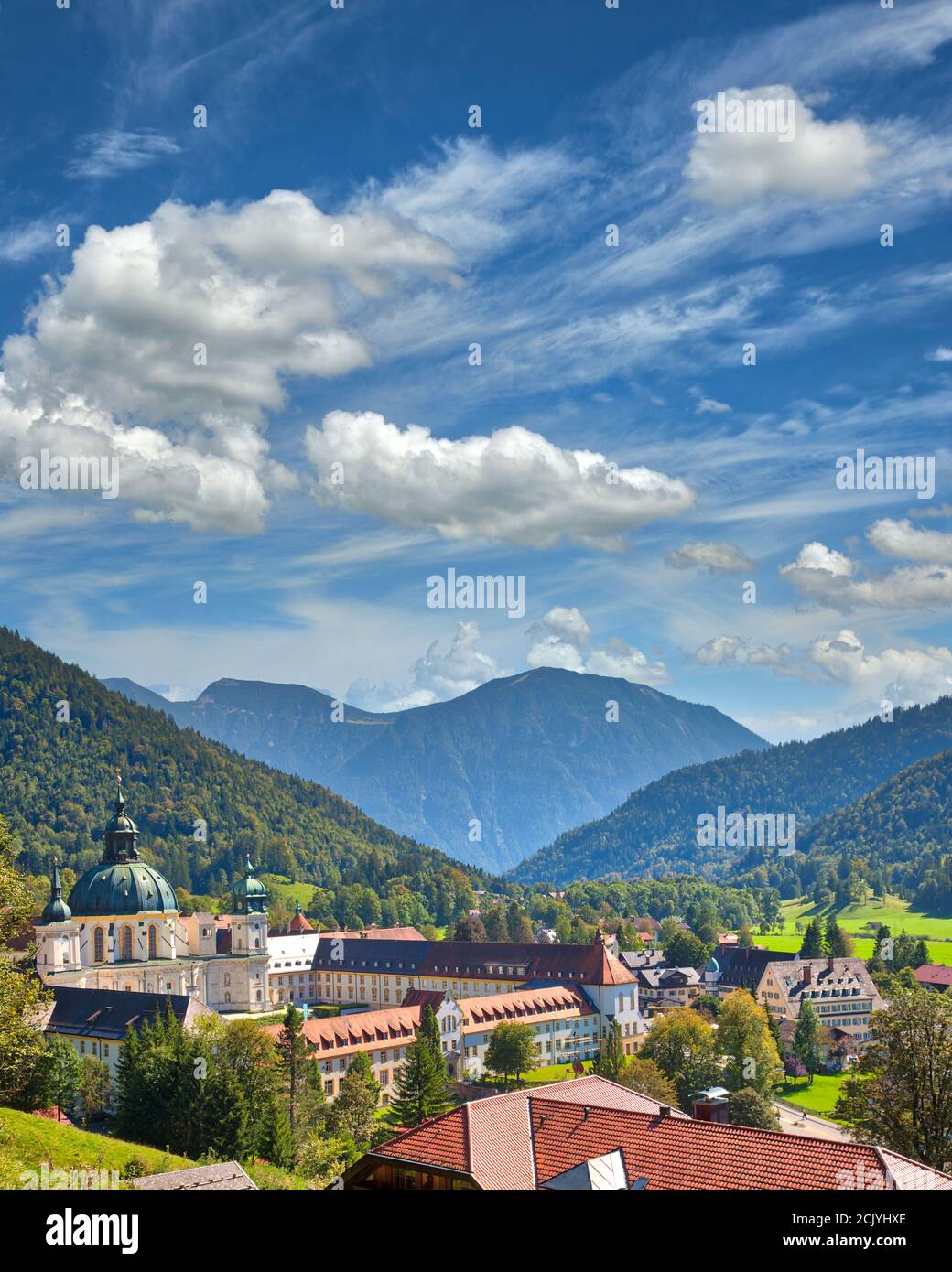 DE - BAYERN: Kloster Ettal bei Oberammergau Stockfoto