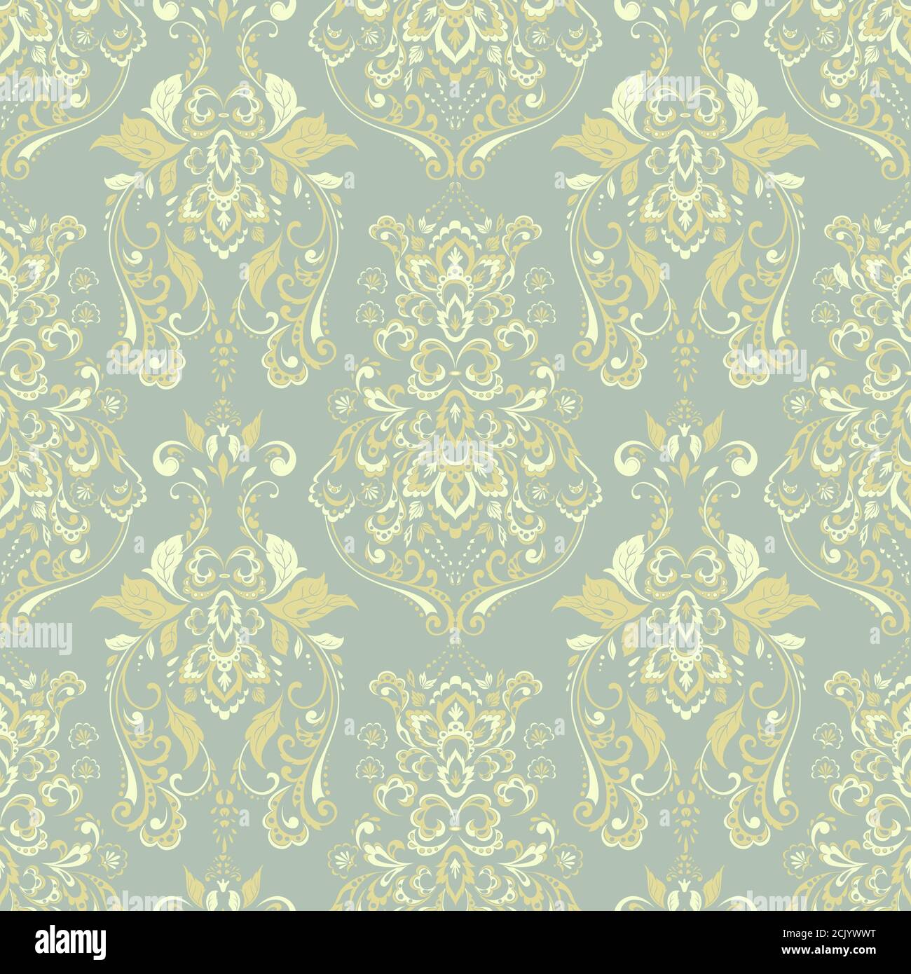 Florale Vintage-Tapete. Vektor nahtloser Hintergrund Stock Vektor