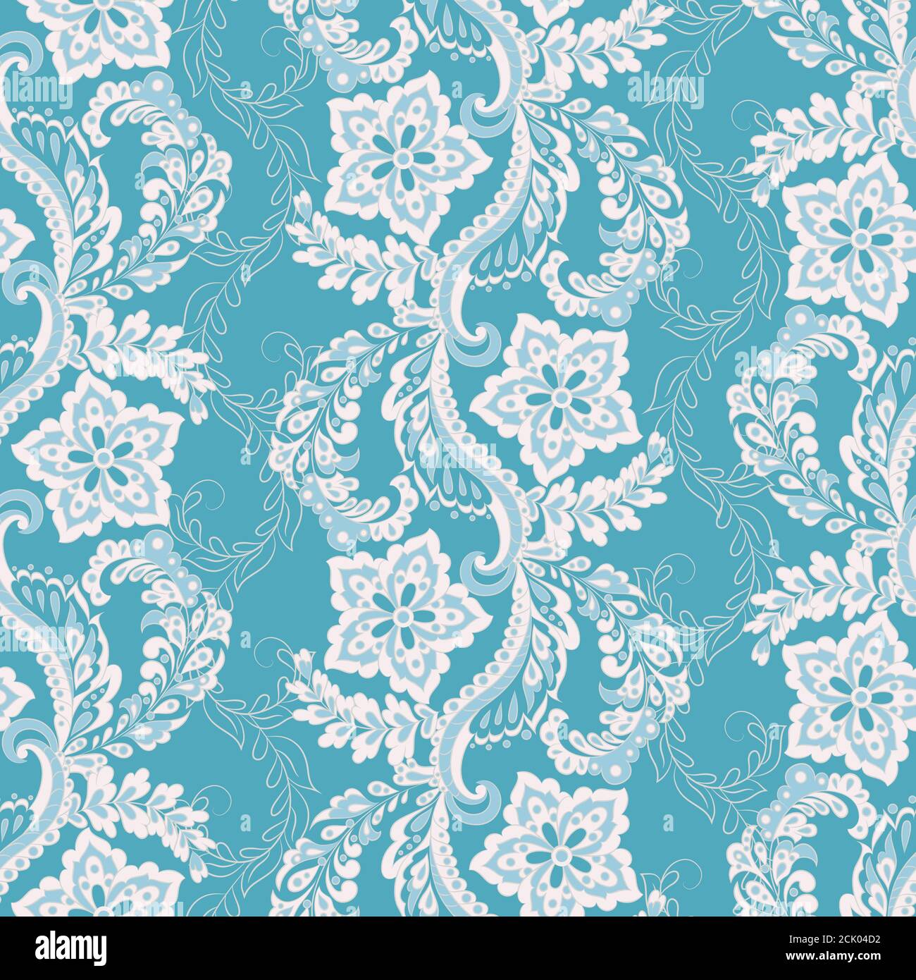 Florale nahtlose Muster. Bunte Vektor-Hintergrund Stock Vektor