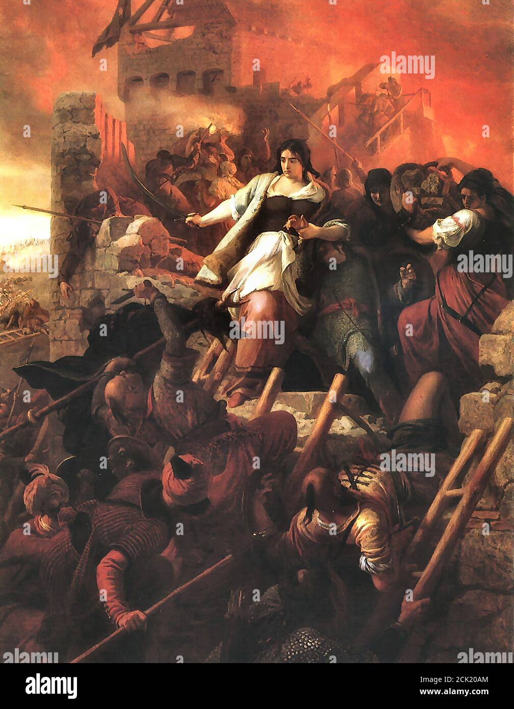 Székely Bertalan - Frauen von Eger - Ungarische Schule - 19. Jahrhundert Stockfoto