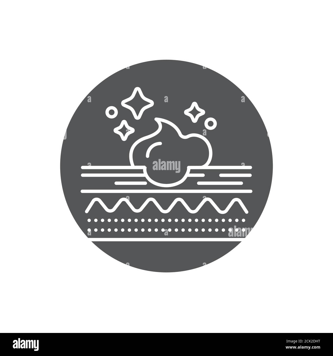 Feuchtigkeitsspendende die Haut Schicht Glyphe schwarz Symbol. Hautpflege. Registrieren Sie sich für Webseite, mobile App, Schaltfläche, Logo. Vektor isoliertes Element. Stock Vektor