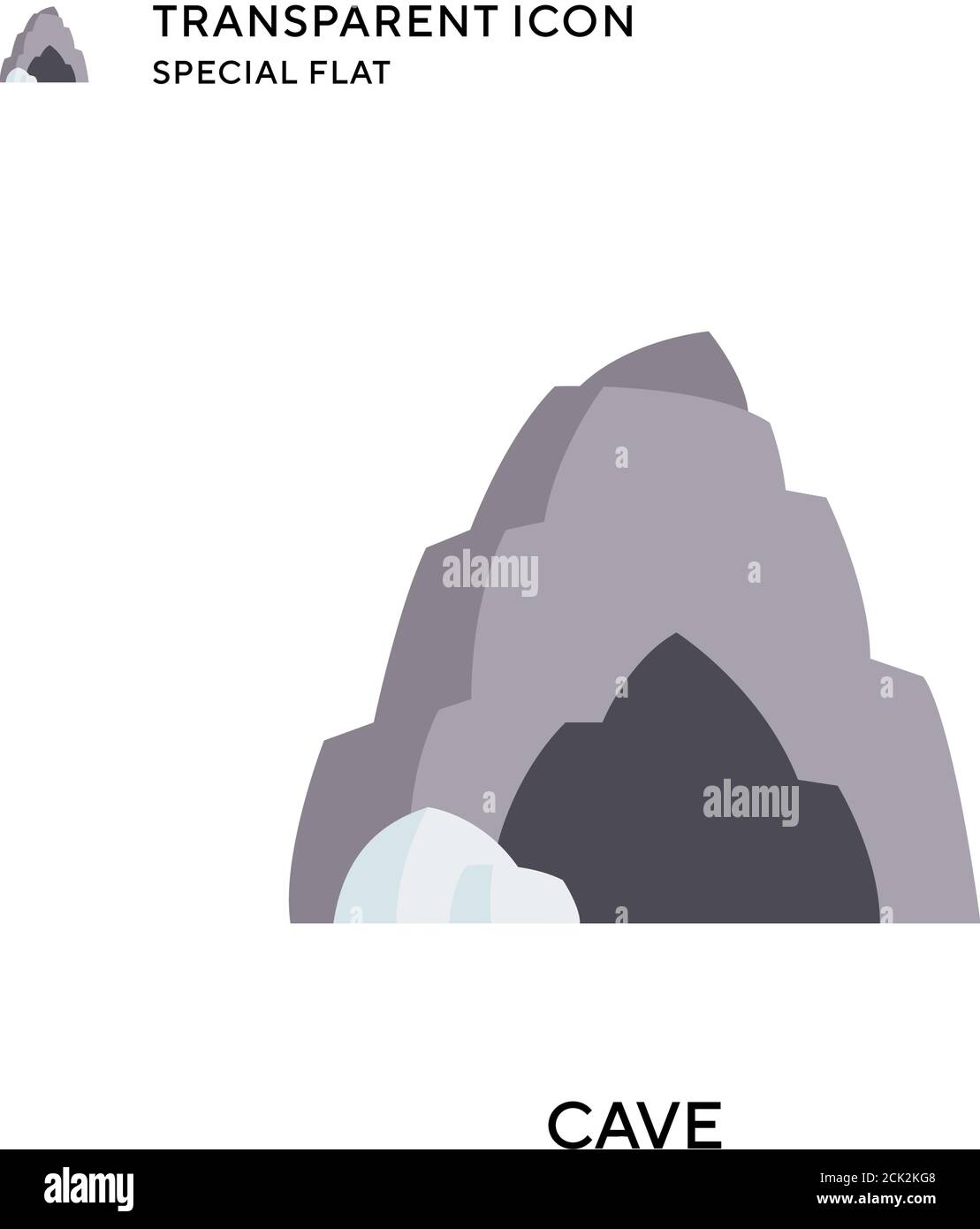 Höhlenvektor-Symbol. Flache Illustration. Vektor EPS 10. Stock Vektor