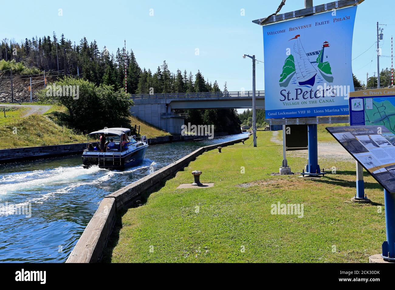 St. Peter's Canal, Cape Breton, Nova Scotia, Kanada Stockfoto