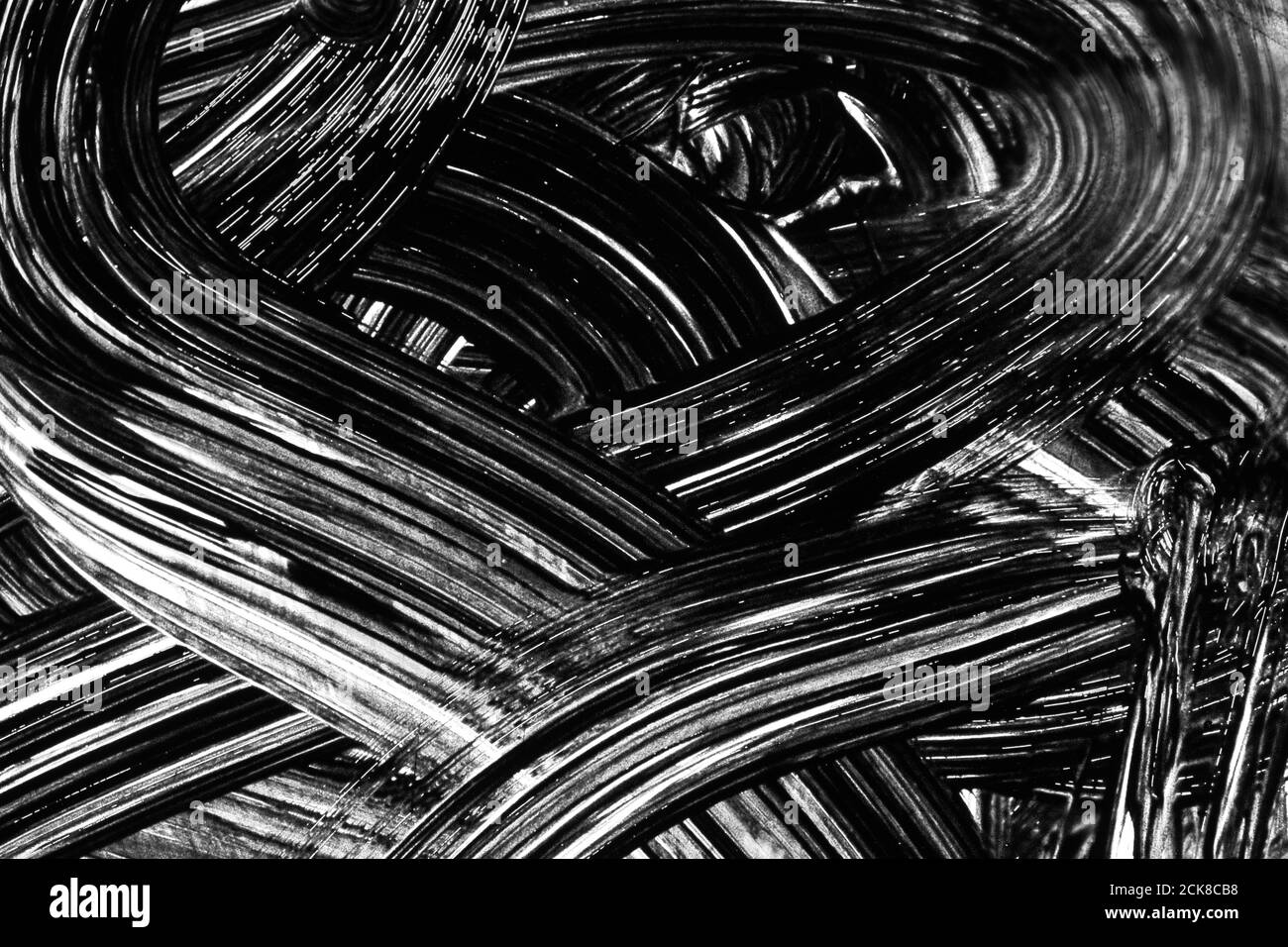 Grunge abstrakte Hintergrundpinselstriche handbemalt Stockfoto