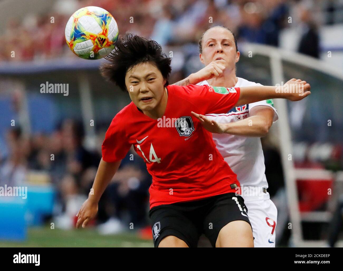 Fußball FrauenWeltmeisterschaft Gruppe A Korea/Norwegen Stade