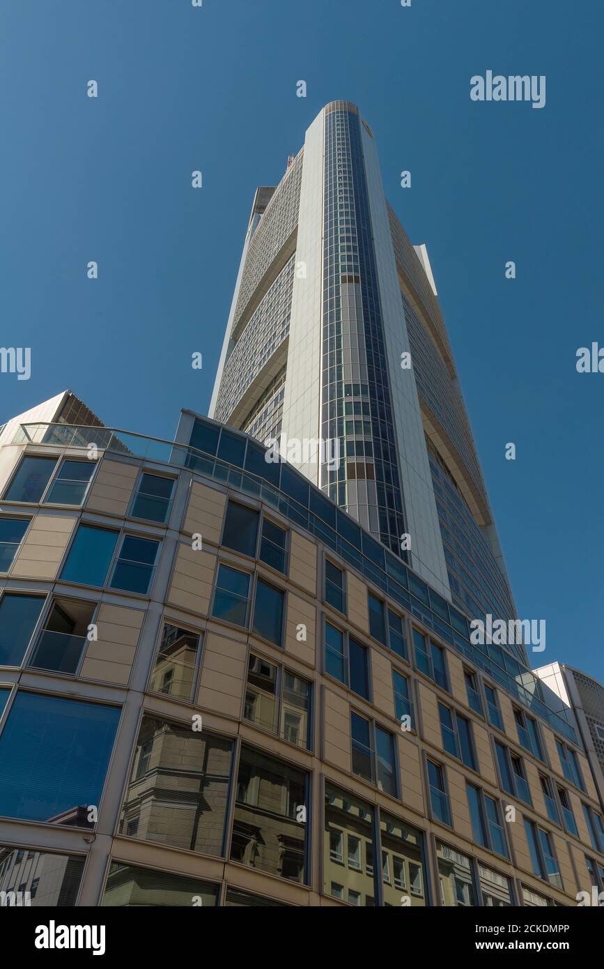 Der Commerzbank Tower von Architekt Norman Foster, Frankfurt, Deutschland Stockfoto