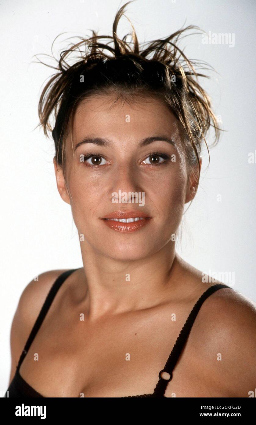 Porträt der Moderatorin Daniela Noack, 1999. Porträt der Moderatorin Daniela Noack, 1999. Stockfoto