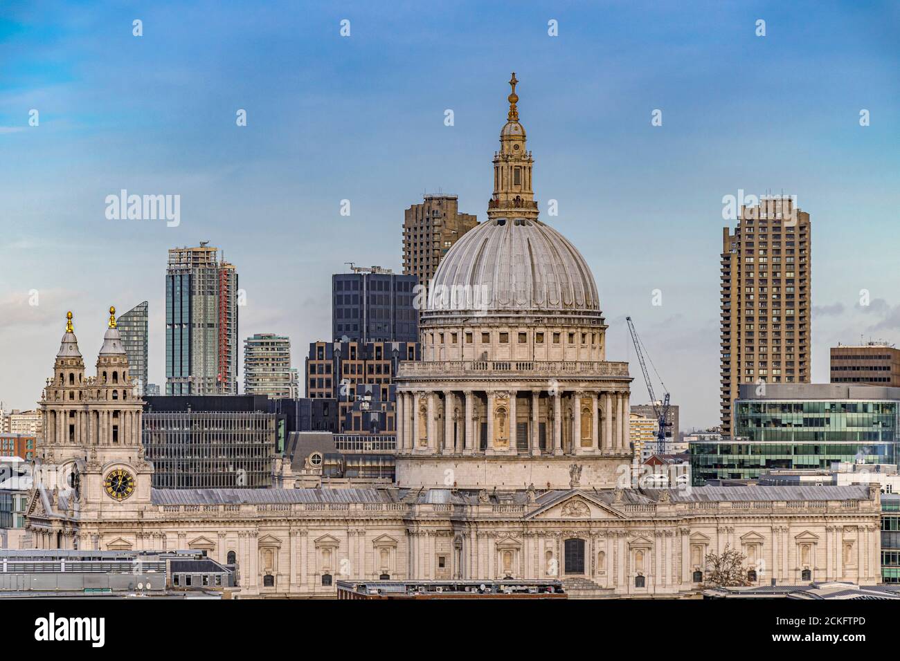 St. Pauls Cathedral entworfen von Sir Christopher Wren in der City of London, London, Großbritannien Stockfoto