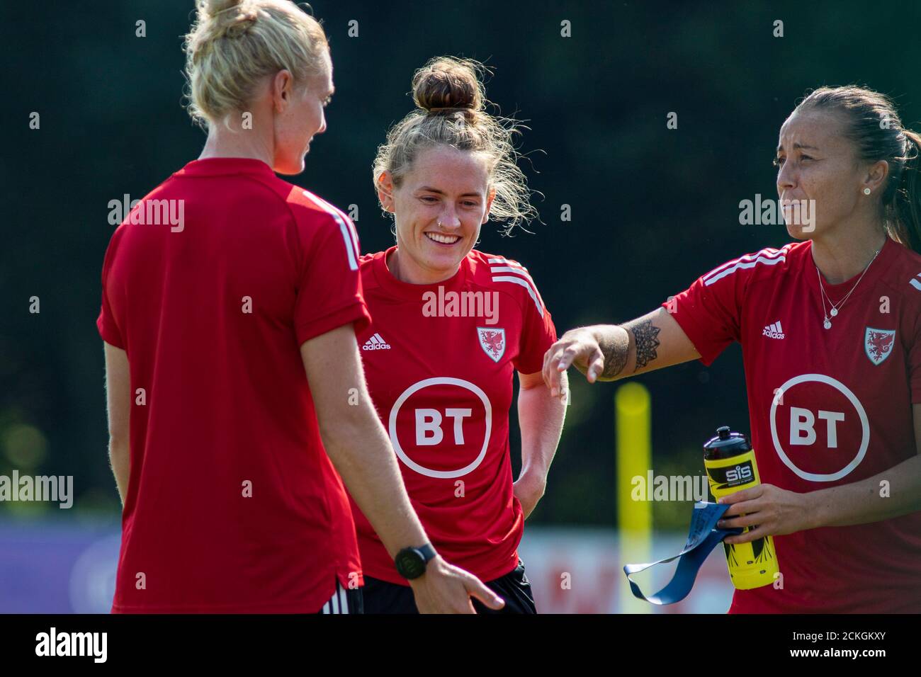 Cardiff, Wales, Großbritannien. September 2020. Wales Women Training Session im USW Sports Park am 16. September 2020. Quelle: Lewis Mitchell/Alamy Live News Stockfoto