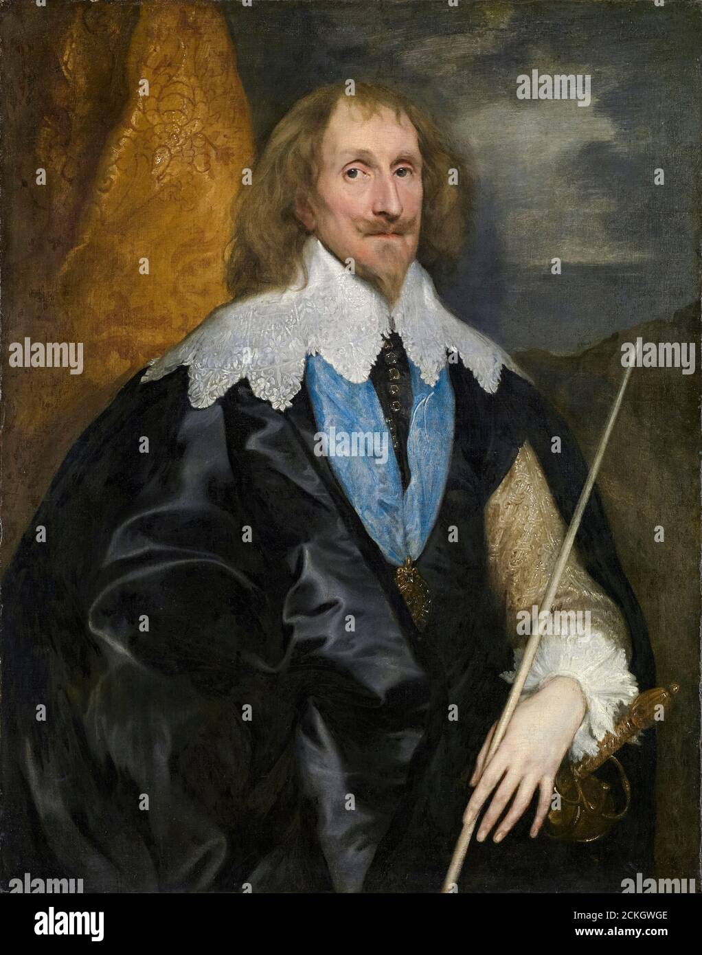 Philip Herbert (1584-1650), 4. Earl of Pembroke und 1. Earl of Montgomery, Porträtmalerei von Anthony van Dyck, um 1634 Stockfoto