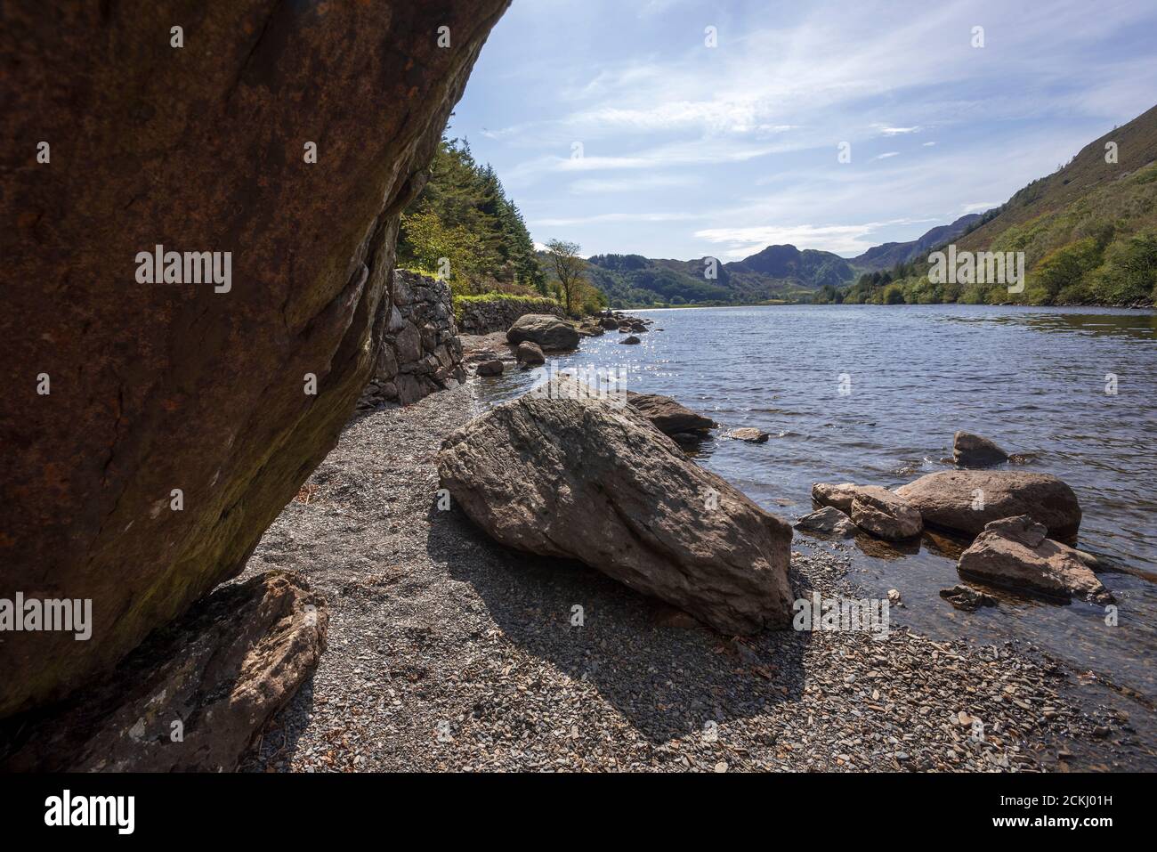 Llyn Crafnant See, Llanrwst, Snowdonia. Stockfoto