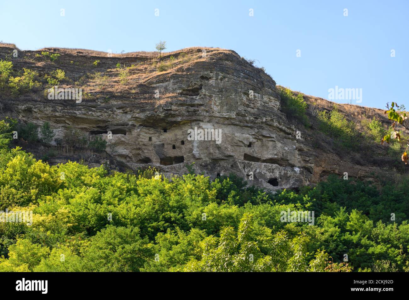 7 Ebenen alten Höhlenkloster in Socola, Moldawien Stockfoto