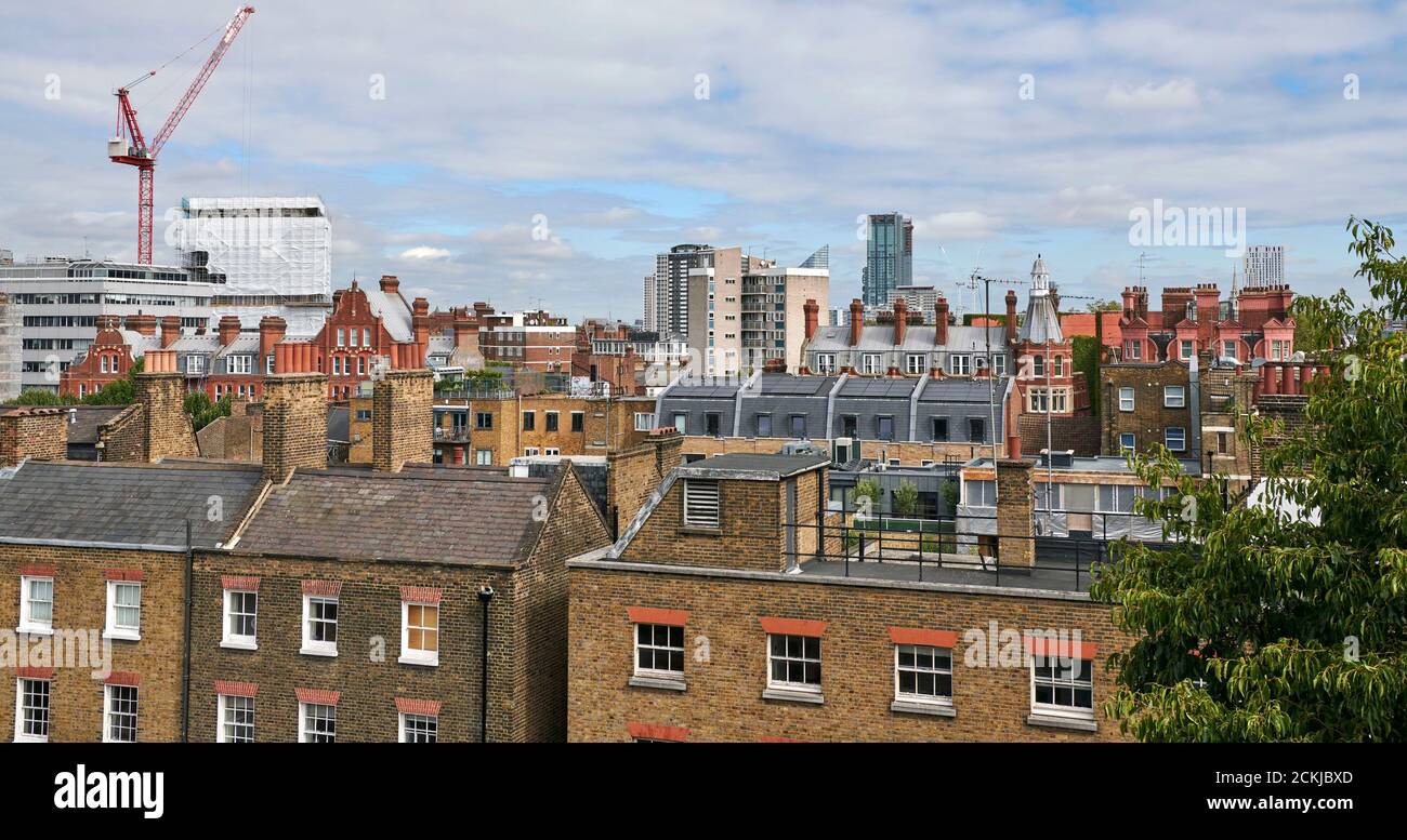 London Roof Lines, Holborn, North London, Großbritannien Stockfoto