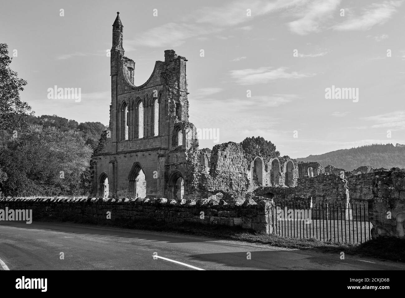 Byland Abbey, Coxwold, im Stadtteil Ryedale von North Yorkshire, England, im North York Moors National Park Stockfoto