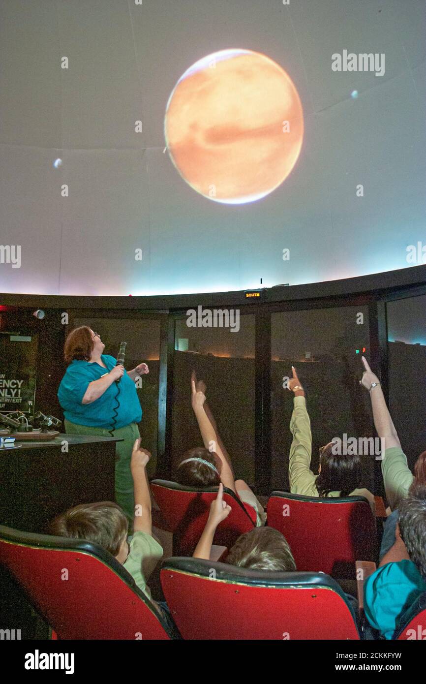 Virginia Newport News Virginia Living Museum, Ausstellungsausstellung Sammlung, Planetarium Theater Stockfoto