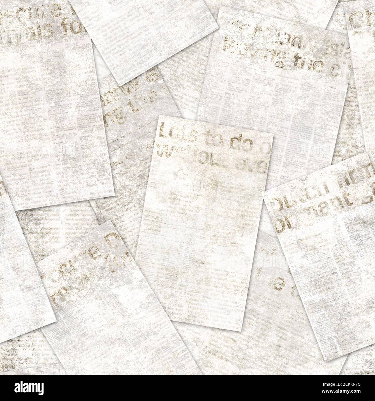 Zeitung alte Grunge Collage nahtlose Muster. Viele unleserliche Vintage-Zeitungspapier Textur News. Grau Sepia Farbe Collage texturierten Hintergrund. Stockfoto Zeitung alte Grunge Collage nahtlose Muster. Viele unleserliche Vintage-Zeitungspapier Textur News. Grau Sepia Farbe Collage texturierten Hintergrund. Stockfoto