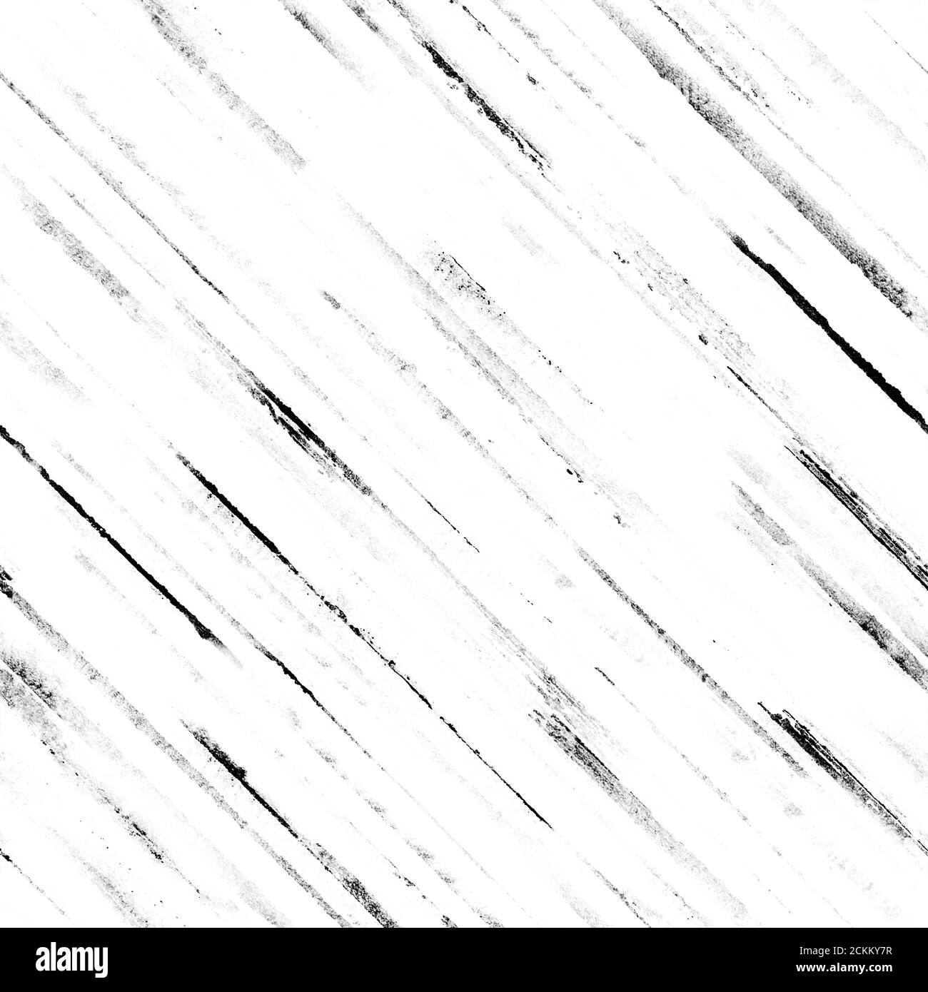 Gestreift Halbton schwarz und weiß nahtlose Muster Hintergrund. Abstrakte geometrische diagonale schwarze Streifen auf weiß. Aquarell handgezeichnete Grunge Linien i Stockfoto