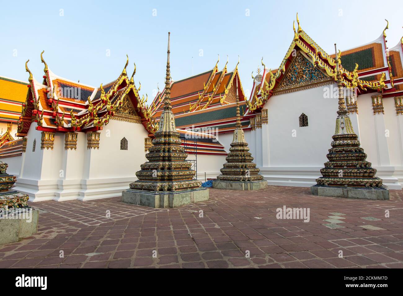 Buddhistischer Tempel wat Pho /Stupa in Bangkok, Thailand Stockfoto