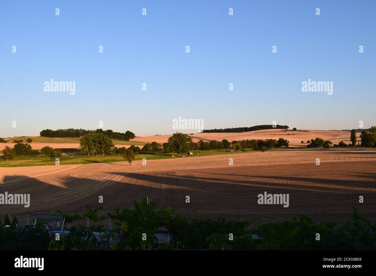 Am späten Abend Licht in der Eifel Stockfoto