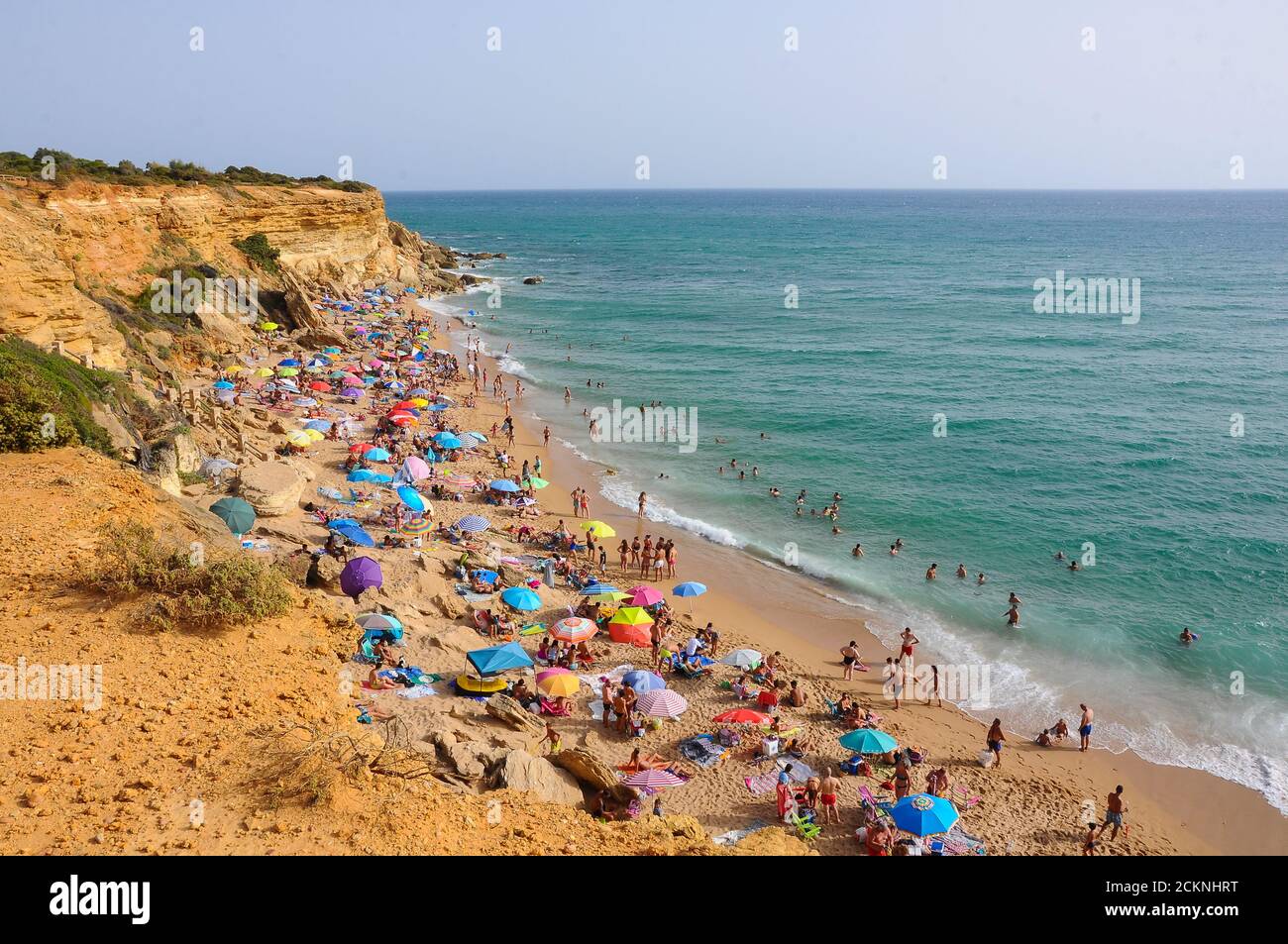 Roche Coves, wunderschöne Strände in Conil de la Frontera, Cadiz, Spanien Stockfoto