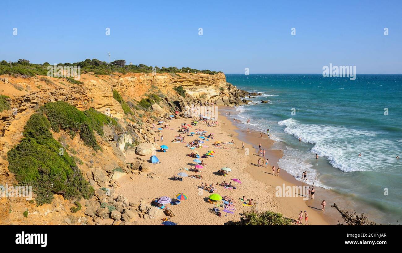 Calas de Roche, Conil de la Frontera. Cadiz, Spanien Stockfoto